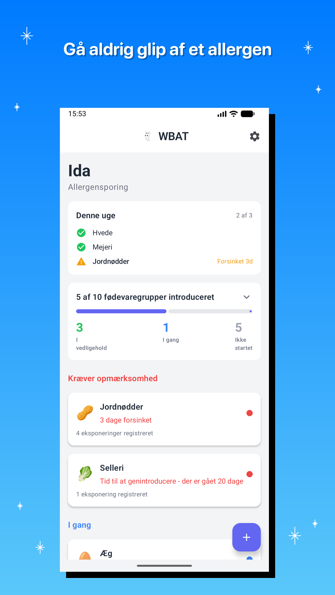 Gå aldrig glip af et allergen