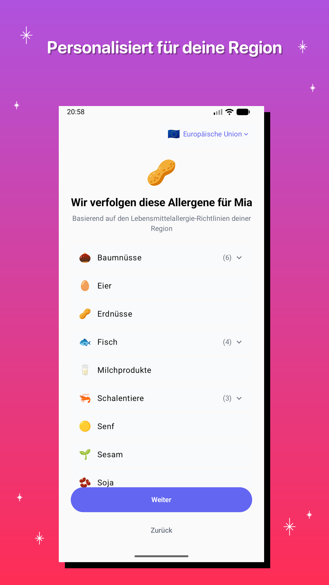 Personalisiert für deine Region