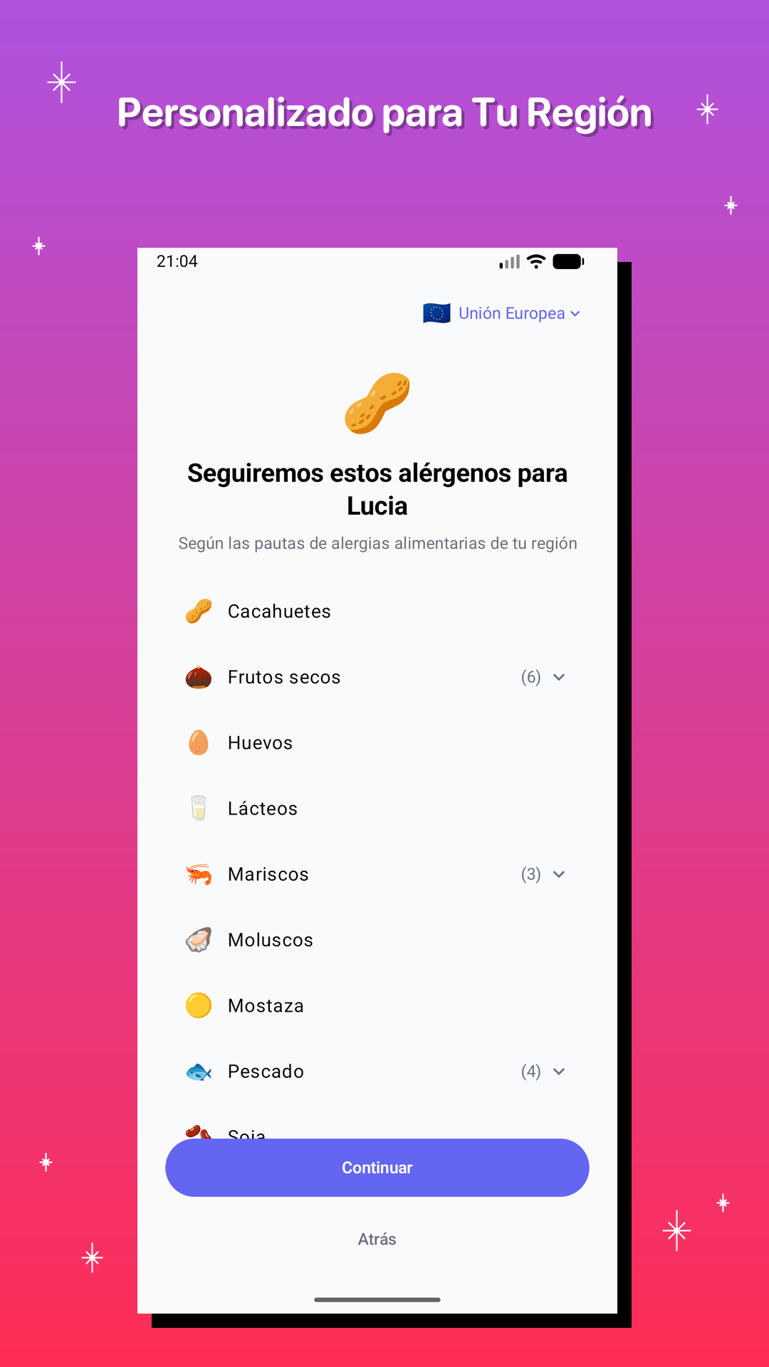 Personalizado para Tu Región