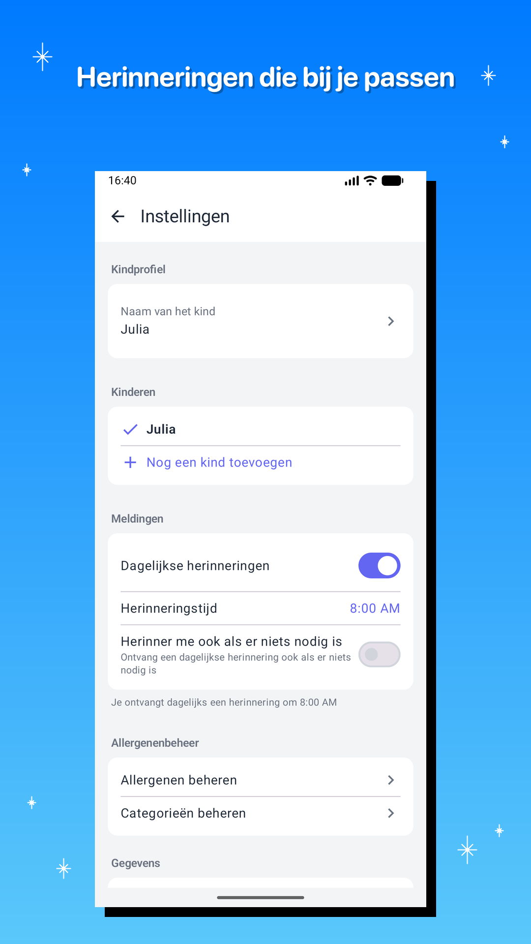 Herinneringen die bij je passen